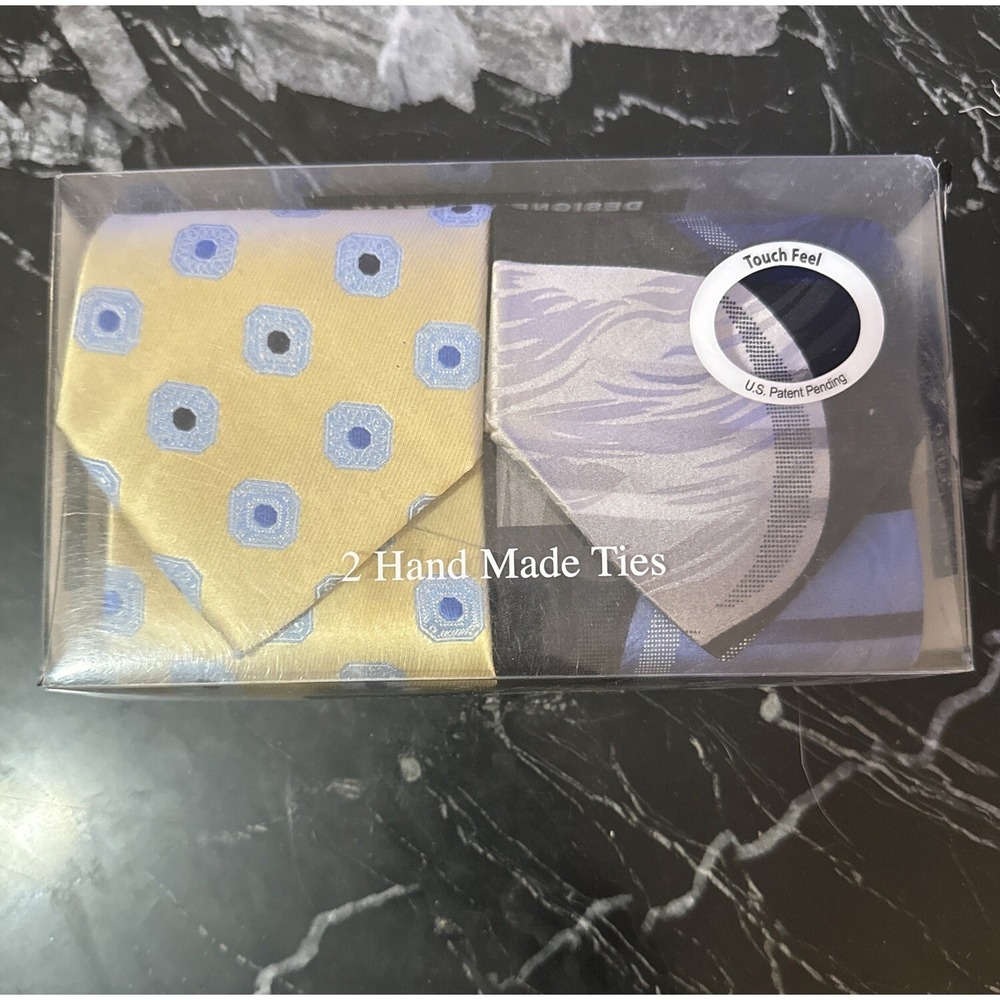2 Handmade Ties Designed In Italy NWT